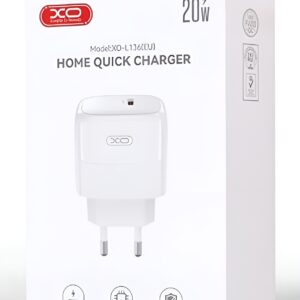 XO-L136 Φορτιστής χωρίς Καλώδιο με Θύρα USB - C PD 20W Λευκός