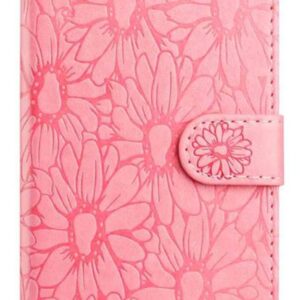 Tel1 Xiaomi Redmi 15C 4G / 5G / Poco C85 Daisy Embossed Θήκη Βιβλίο - Pink