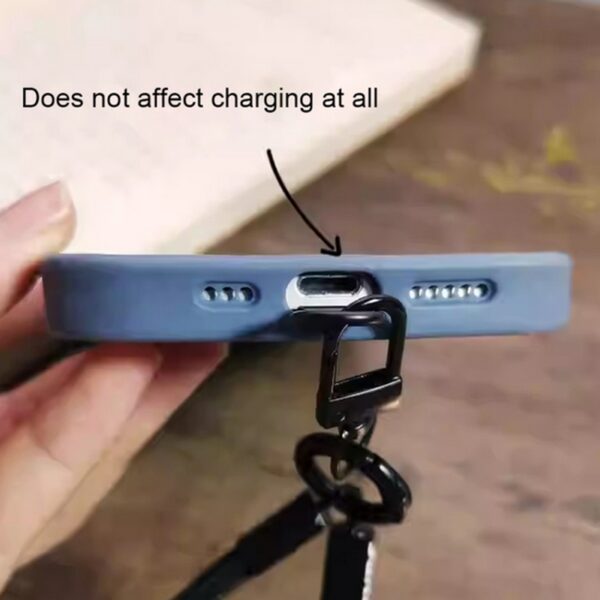 Δακτύλιος για Λουράκι Butterfly Metal Mobile Phone Lanyard Fixing Gasket Rose Gold