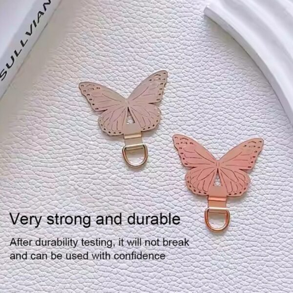 Δακτύλιος για Λουράκι Butterfly Metal Mobile Phone Lanyard Fixing Gasket Rose Gold