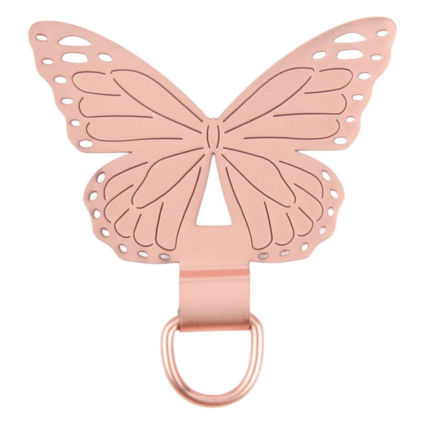 Δακτύλιος για Λουράκι Butterfly Metal Mobile Phone Lanyard Fixing Gasket Rose Gold