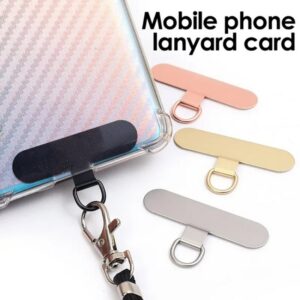 Δακτύλιος για Λουράκι Oval Metal Mobile Phone Lanyard Fixing Gasket Black
