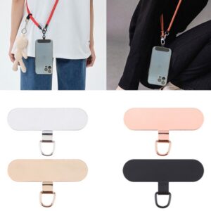 Δακτύλιος για Λουράκι Oval Metal Mobile Phone Lanyard Fixing Gasket Black