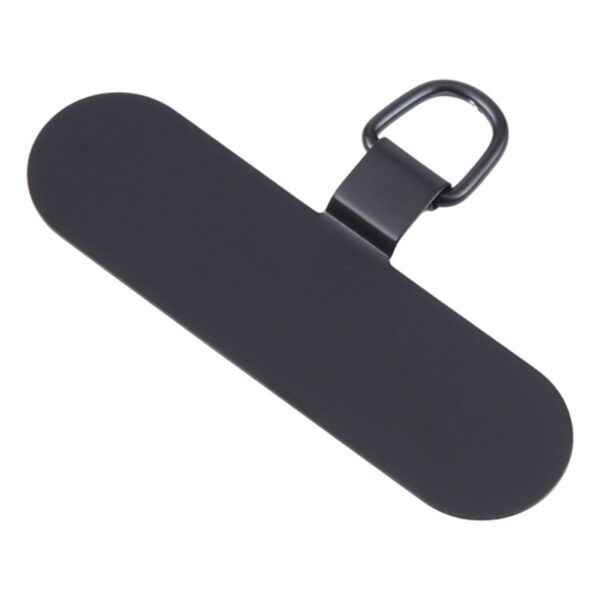 Δακτύλιος για Λουράκι Oval Metal Mobile Phone Lanyard Fixing Gasket Black