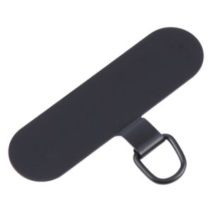 Δακτύλιος για Λουράκι Oval Metal Mobile Phone Lanyard Fixing Gasket Black