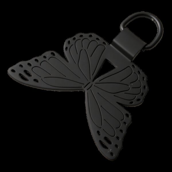 Δακτύλιος για Λουράκι Butterfly Metal Mobile Phone Lanyard Fixing Gasket Black