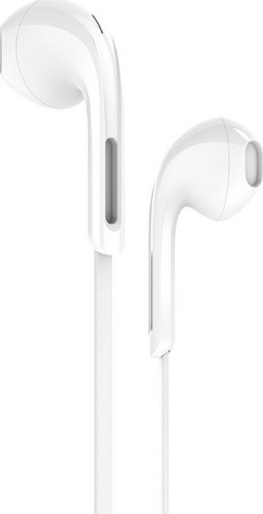 Hoco DM6 In-Ear HandsFree Stereo με Βύσμα 3.5mm Λευκό Hoco DM6 In-Ear HandsFree Stereo με Βύσμα 3.5mm Λευκό
