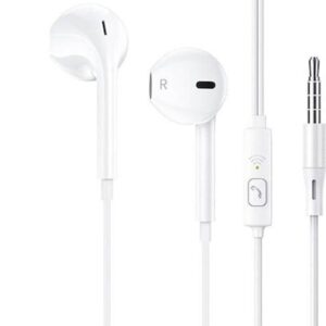 Hoco DM6 In-Ear HandsFree Stereo με Βύσμα 3.5mm Λευκό