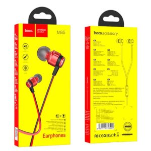 Hoco M85 Platinum Sound Stereo In-Ear Handsfree με Βύσμα 3.5mm Μαύρο