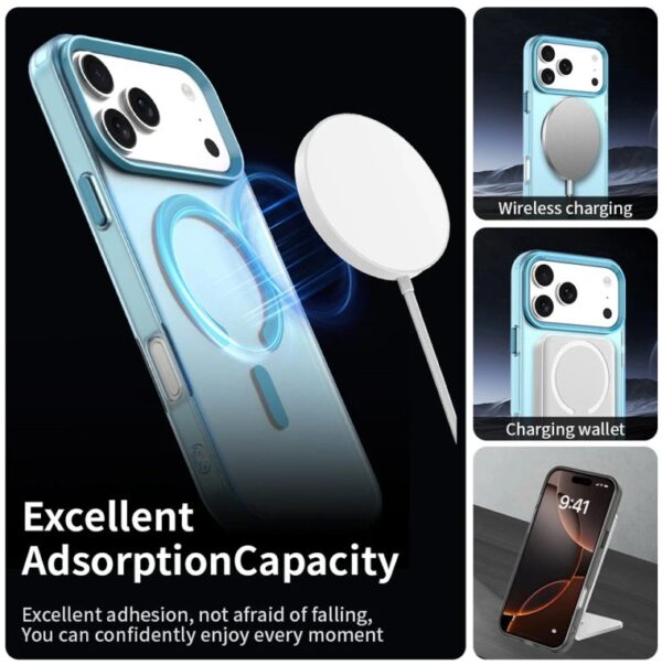 Techsuit iPhone 17 Pro Max CandyCase MagSafe Θήκη Σκληρή Φιμέ - Blue