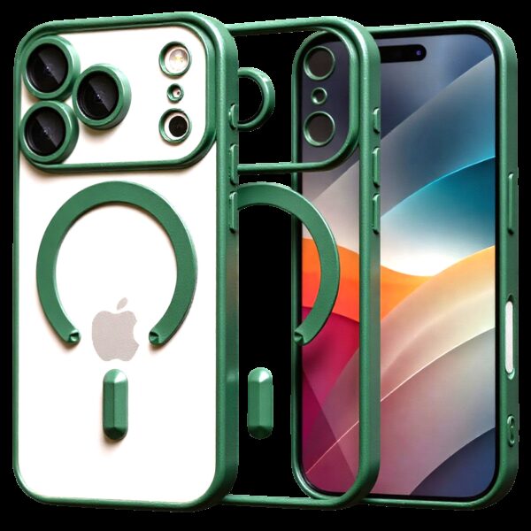 Techsuit iPhone 17 Pro MagSafe Luxury Crystal Θήκη με Πλαίσιο Σιλικόνης Διάφανη - Light Green Techsuit iPhone 17 Pro MagSafe Luxury Crystal Θήκη με Πλαίσιο Σιλικόνης Διάφανη - Light Green