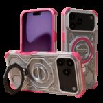 Techsuit iPhone 17 Pro Max Carbon Shield Pro Θήκη Σκληρή Διάφανη - Pink