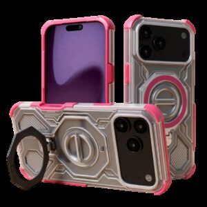 Techsuit iPhone 17 Pro Max Carbon Shield Pro Θήκη Σκληρή Διάφανη - Pink