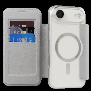 Techsuit iPhone 17 Air SmartMag Θήκη Βιβλίο - Grey