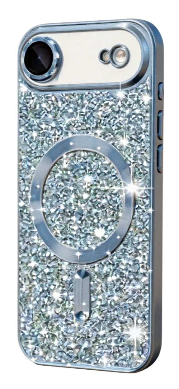 Techsuit iPhone 17 Air Luxury Glitter Θήκη Σιλικόνης Διάφανη - Light Blue