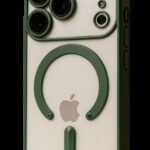 Techsuit iPhone 17 Pro Max MagSafe Luxury Crystal Θήκη με Πλαίσιο Σιλικόνης Διάφανη - Deep Green