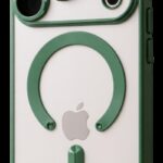 Techsuit iPhone 17 Pro Max MagSafe Luxury Crystal Θήκη με Πλαίσιο Σιλικόνης Διάφανη - Light Green