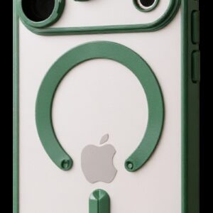 Techsuit iPhone 17 Pro Max MagSafe Luxury Crystal Θήκη με Πλαίσιο Σιλικόνης Διάφανη - Light Green