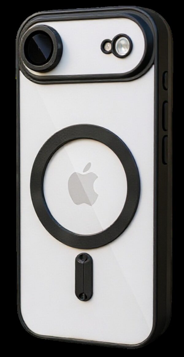 Techsuit iPhone 17 Air MagSafe Luxury Crystal Θήκη με Πλαίσιο Σιλικόνης Διάφανη - Black
