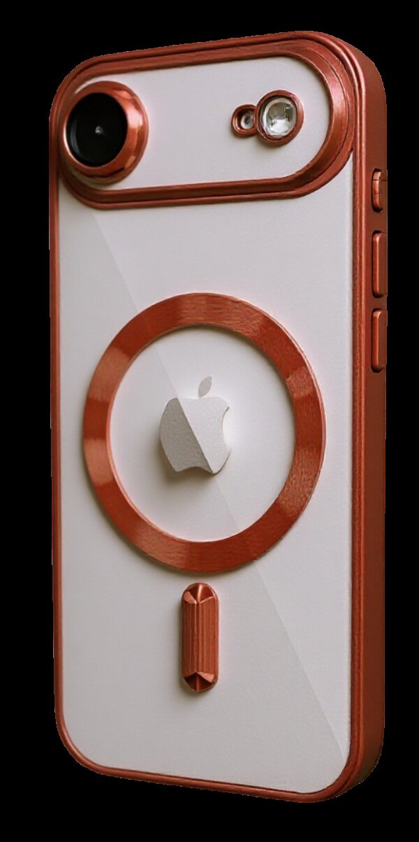 Techsuit iPhone 17 Air MagSafe Luxury Crystal Θήκη με Πλαίσιο Σιλικόνης Διάφανη - Red