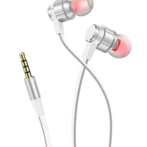 Hoco M85 Platinum Sound Stereo In-Ear Handsfree με Βύσμα 3.5mm Ασημί