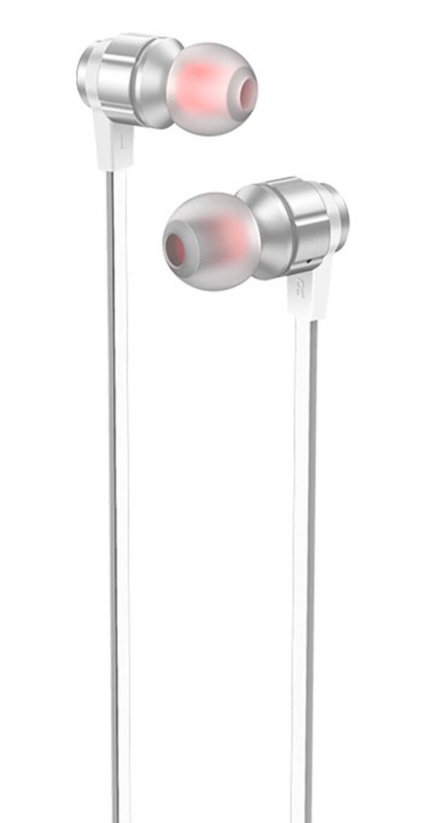 Hoco M85 Platinum Sound Stereo In-Ear Handsfree με Βύσμα 3.5mm Ασημί