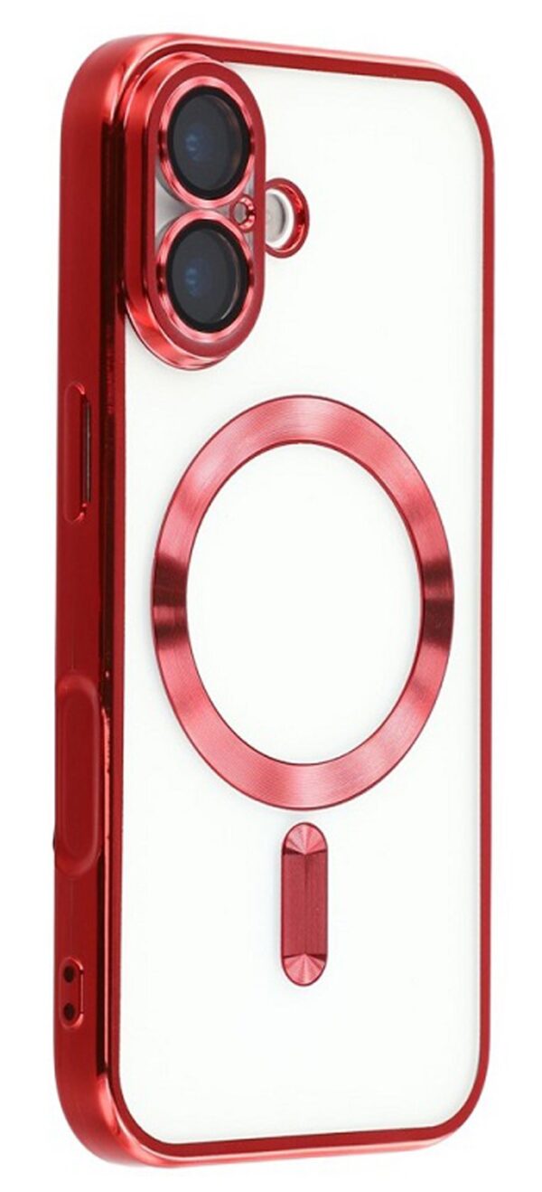 Techsuit iPhone 17 MagSafe Luxury Crystal Θήκη με Πλαίσιο Σιλικόνης Διάφανη - Red Techsuit iPhone 17 MagSafe Luxury Crystal Θήκη με Πλαίσιο Σιλικόνης Διάφανη - Red