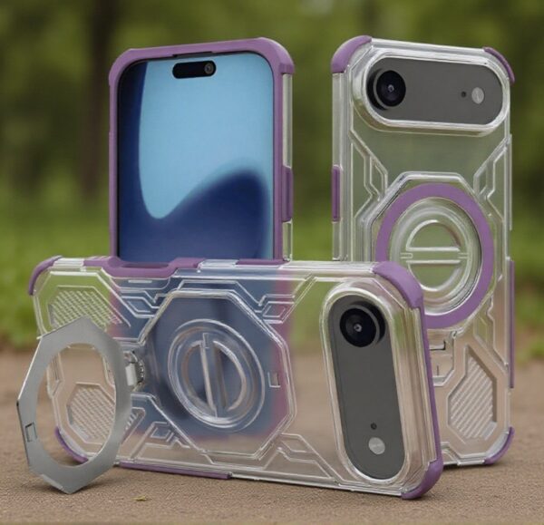 Techsuit iPhone 17 Air Carbon Shield Pro Θήκη Σκληρή Διάφανη - Purple