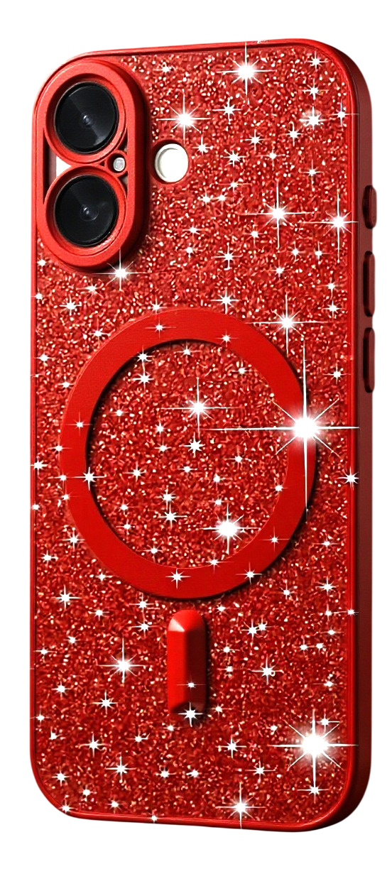 Techsuit iPhone 17 MagSafe Luxury Glitter Θήκη Σιλικόνης Διάφανη - Red Techsuit iPhone 17 MagSafe Luxury Glitter Θήκη Σιλικόνης Διάφανη - Red