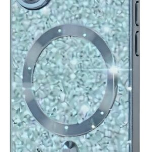 Techsuit iPhone 17 MagSafe Luxury Glitter Θήκη με Πλαίσιο Σιλικόνης Διάφανη - Light Blue