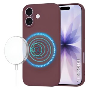 Techsuit iPhone 17 MagSafe Softflex Θήκη Σιλικόνης - Plum Red