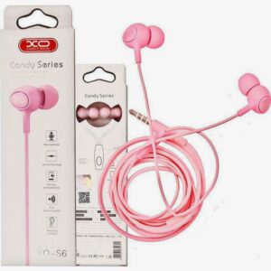 XO-S6 Candy Series In-ear Handsfree με Βύσμα 3.5mm Ροζ