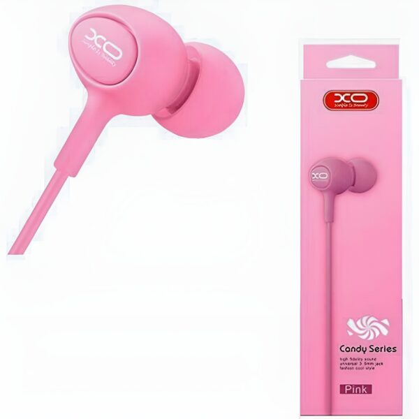 XO-S6 Candy Series In-ear Handsfree με Βύσμα 3.5mm Ροζ