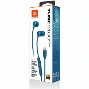 JBL Tune 310C In-ear Handsfree με Βύσμα USB-C Μπλε