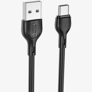 XO NB200 USB-A to USB-C Cable 2.1A Μαύρο 2m