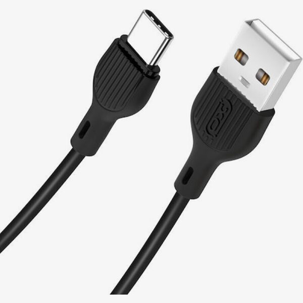 XO NB200 USB-A to USB-C Cable 2.1A Μαύρο 2m
