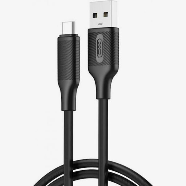 XO-NB265 USB-A to USB-C 3A 1m Μαύρο