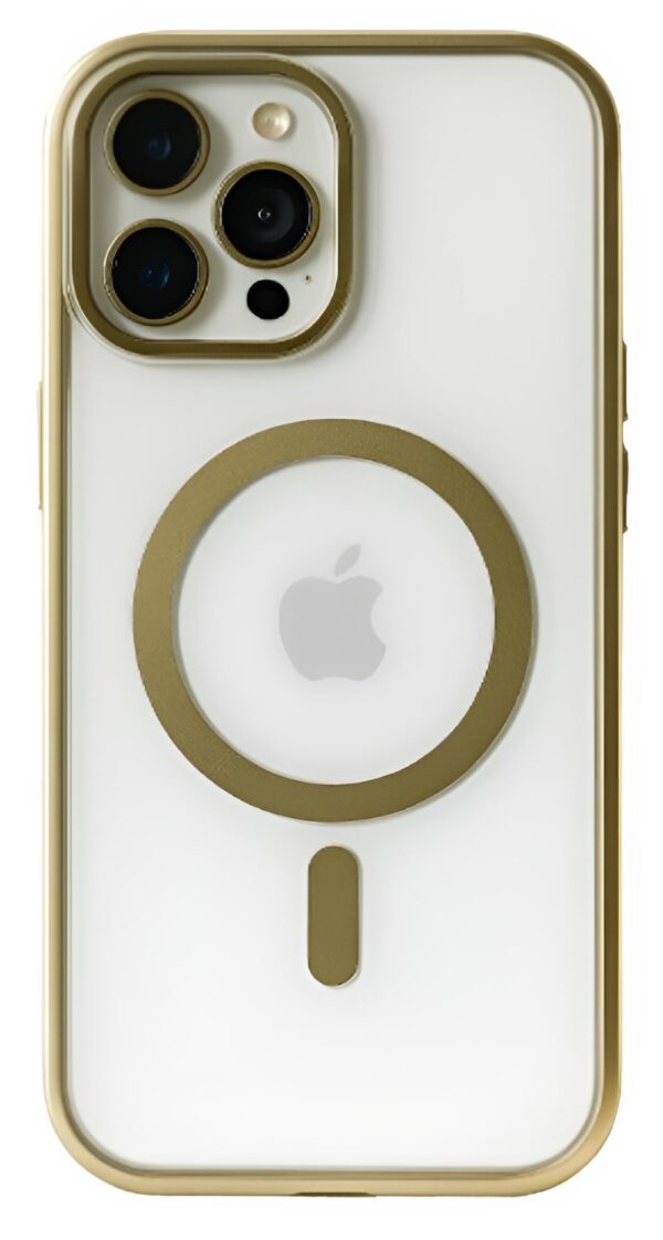 Tech Protect iPhone 16 Pro Max MagSafe Θήκη Σιλικόνης Διάφανη - Satin Gold
