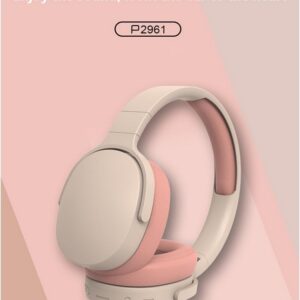 P2961 Over-Ear Ασύρματα Ακουστικά έως 6-10 ώρες Μπεζ