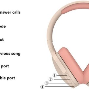 P2961 Over-Ear Ασύρματα Ακουστικά έως 6-10 ώρες Μπεζ