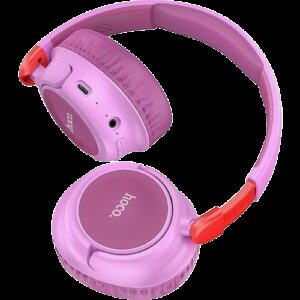 Hoco W34 Adventure On-Ear Ασύρματα / Ενσύρματα Ακουστικά με Ραδιόφωνο έως 25 ώρες Μωβ