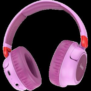 Hoco W34 Adventure On-Ear Ασύρματα / Ενσύρματα Ακουστικά με Ραδιόφωνο έως 25 ώρες Μωβ