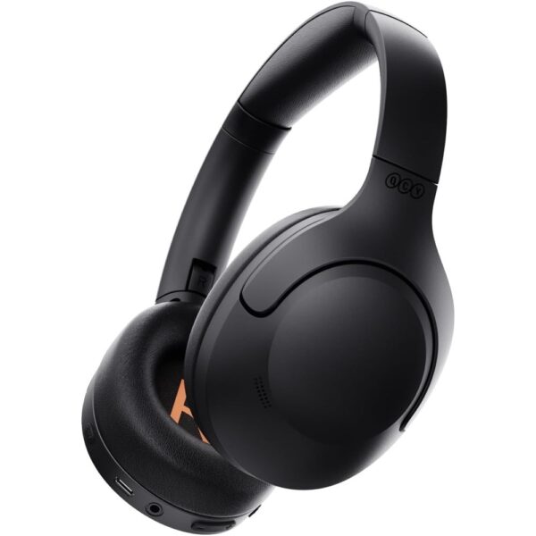 QCY H3 Lite Over-Ear Ασύρματα / Ενσύρματα Ακουστικά έως 60 ώρες ANC Μαύρο