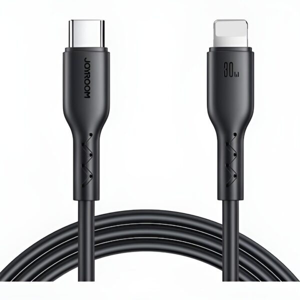 Joyroom USB-C to Lightning Cable Μαύρο 30W Power Delivery 1m