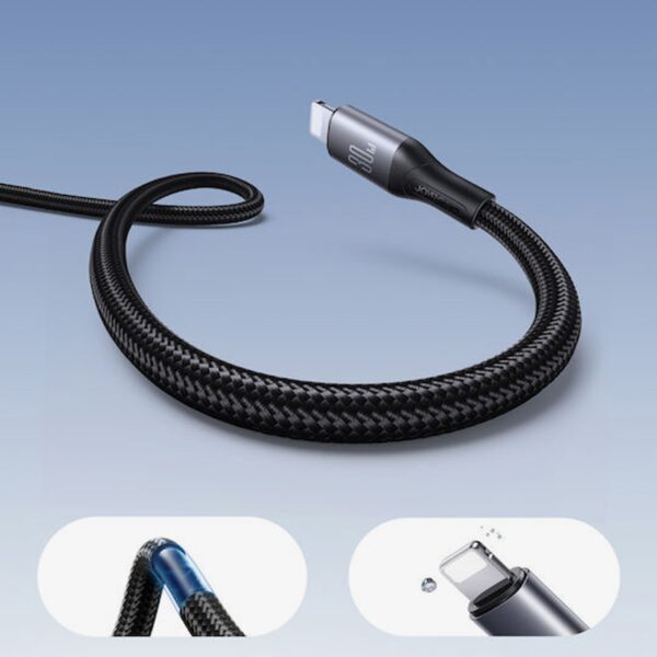 Joyroom USB-C to Lightning Cable Μαύρο 30W Power Delivery 2m