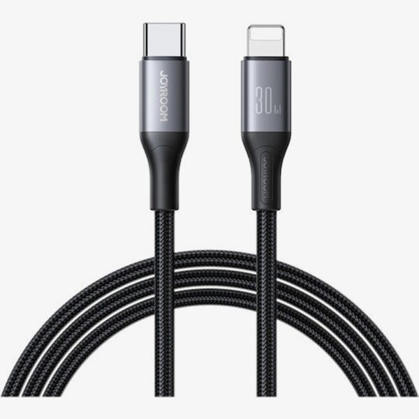 Joyroom USB-C to Lightning Cable Μαύρο 30W Power Delivery 2m