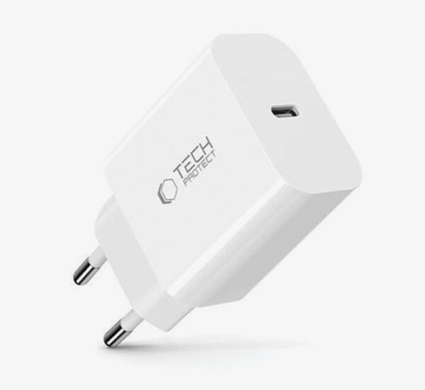 Tech-Protect Φορτιστής χωρίς Καλώδιο με Θύρα USB-C PD20W 3A Λευκός