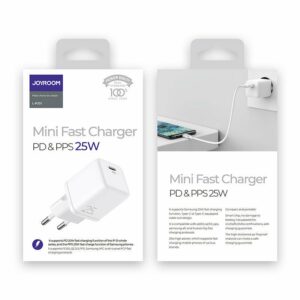 Joyroom Φορτιστής χωρίς Καλώδιο με Θύρα USB-C PD & PPS 25W 3A Λευκός