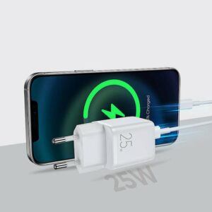 Joyroom Φορτιστής χωρίς Καλώδιο με Θύρα USB-C PD & PPS 25W 3A Λευκός