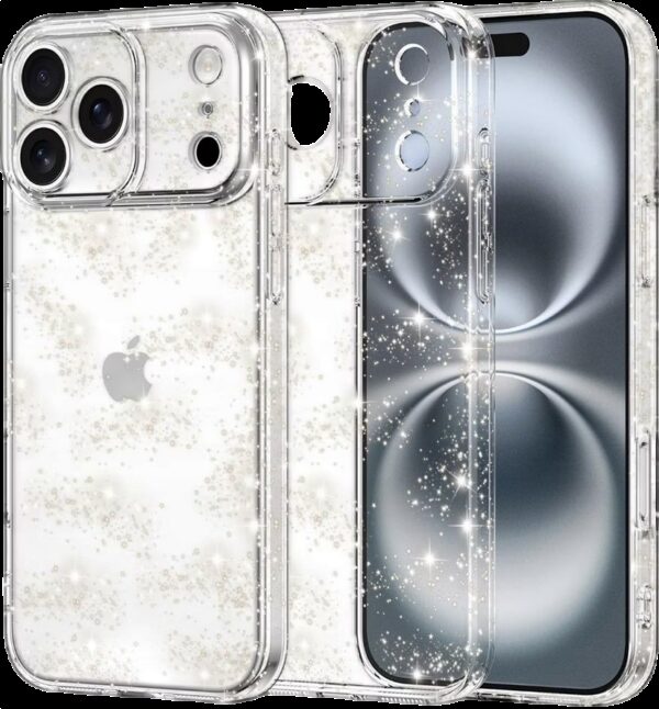 Techsuit iPhone 17 Pro Max SparkleSkin Series Θήκη Σιλικόνης - Διάφανη
